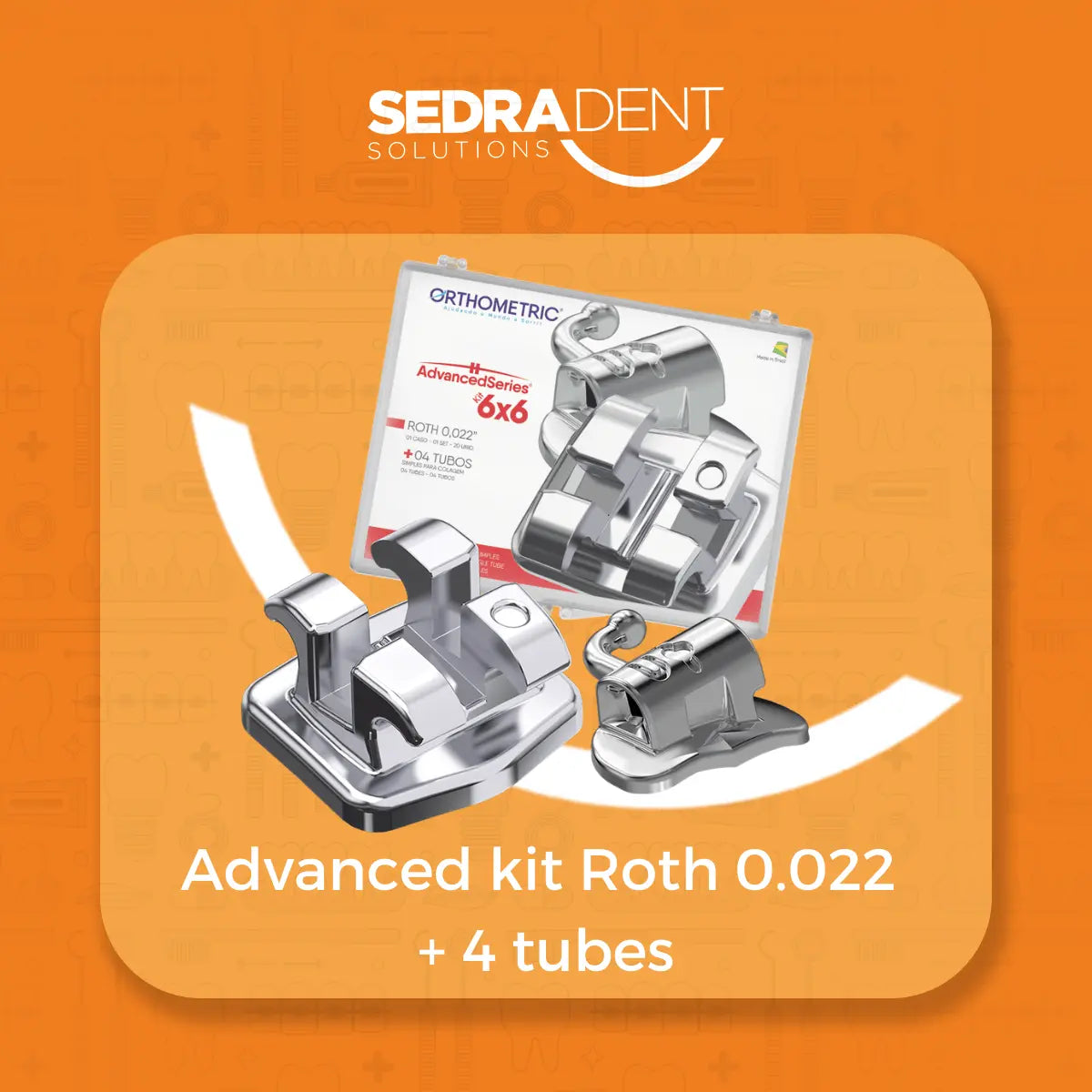Sedra Advanced series Mini Metal Brackets ROTH 0.022 + 4 Tube