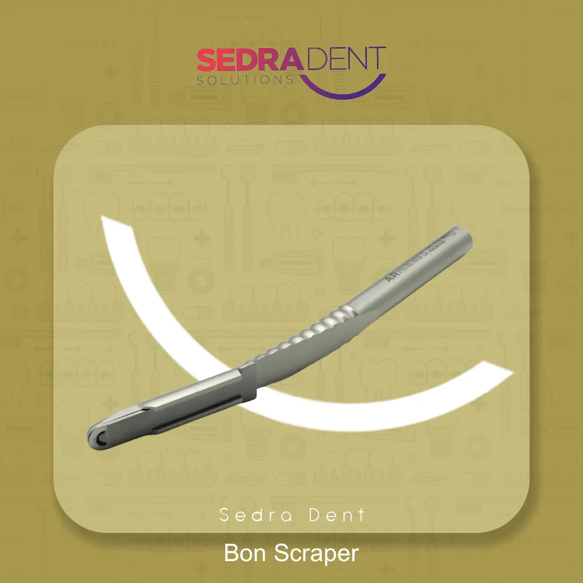 Sedra Bone Scraper Curved 15.5cm