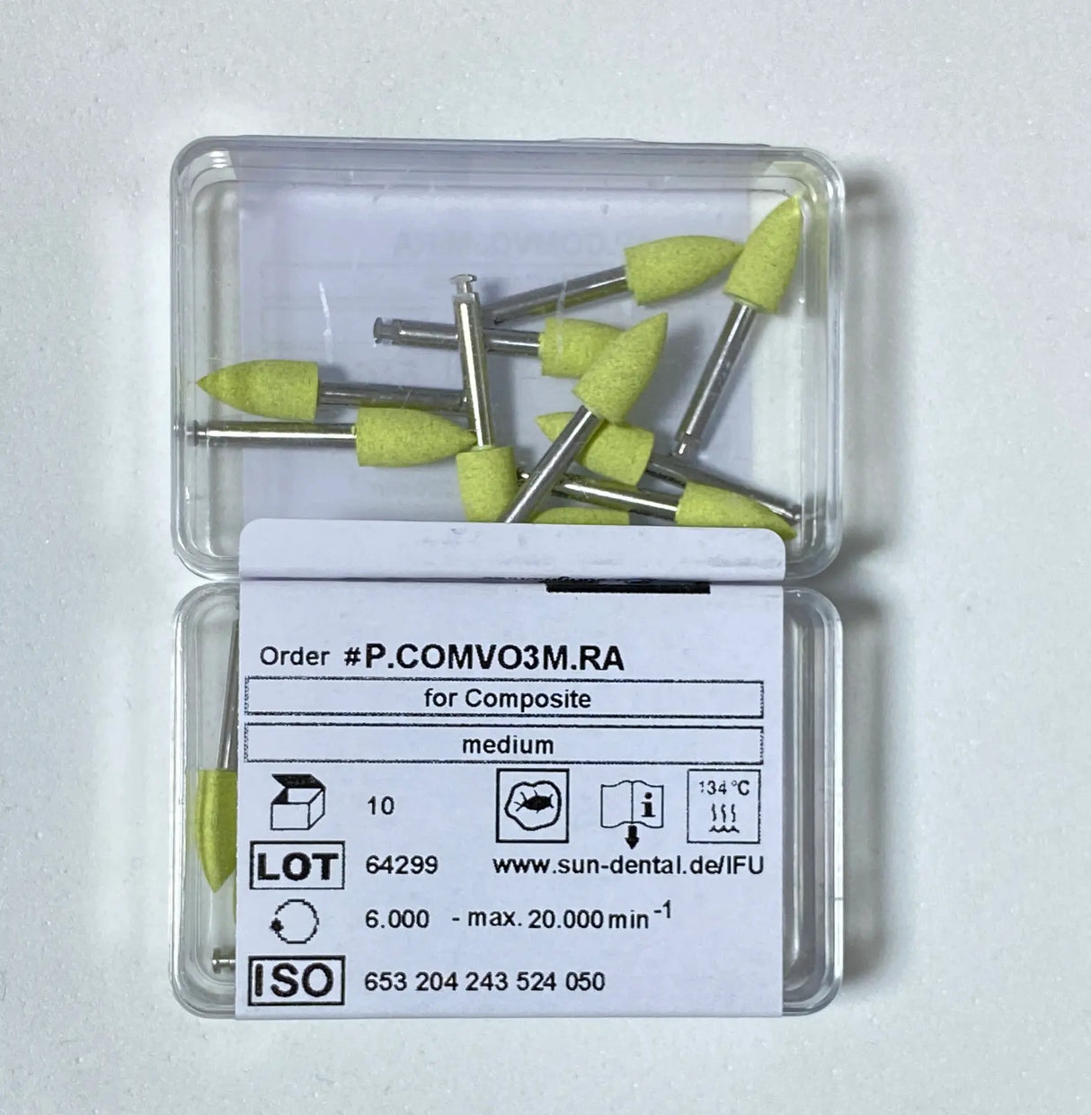 Sun Dental P.COMVO3M.RA Polisher for COMPOSITE - FLAME 2 - Fine