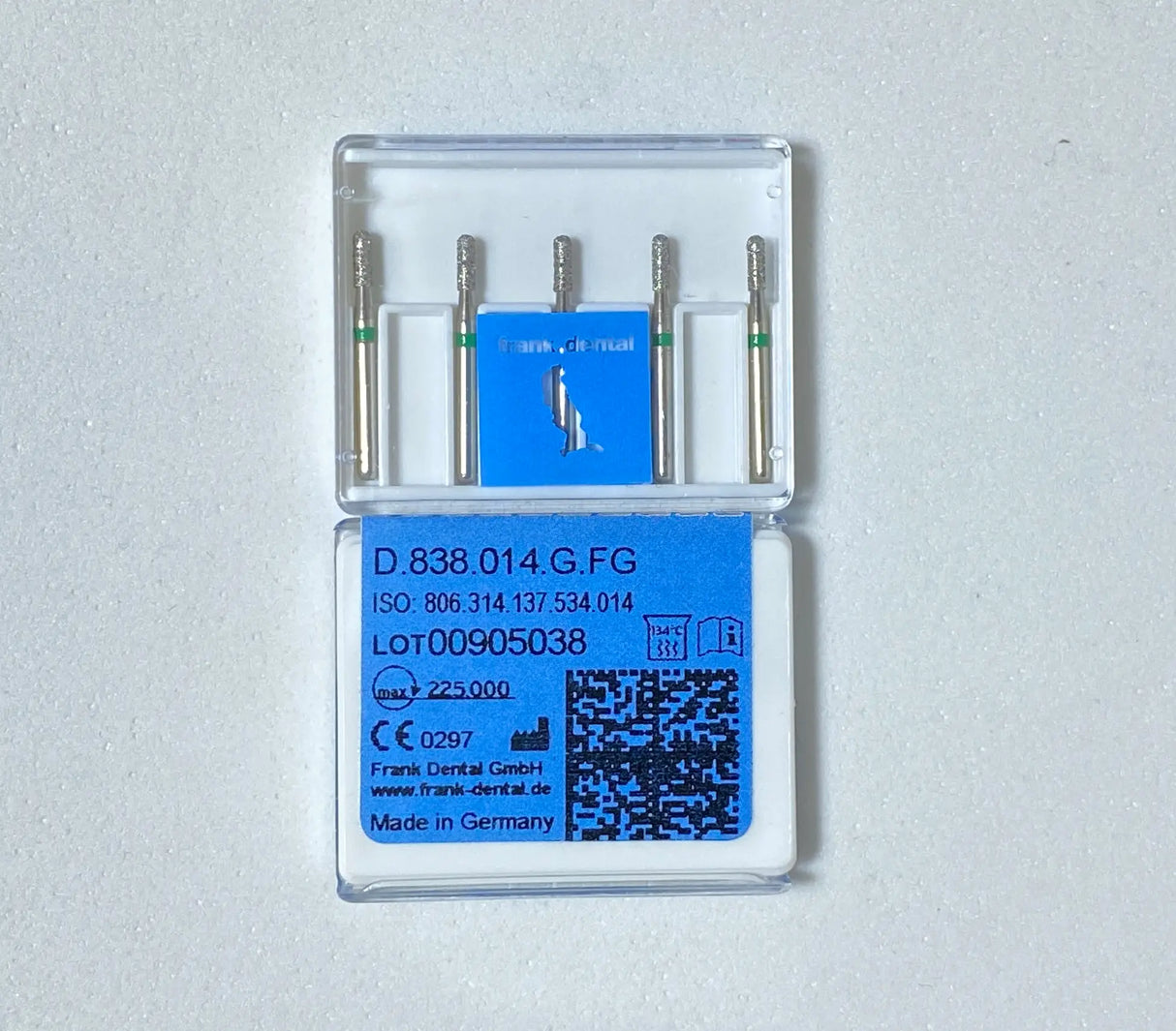 Franke Dental D.838.014.FG HIGH SPEED - Diamond burs pear -  GREEN