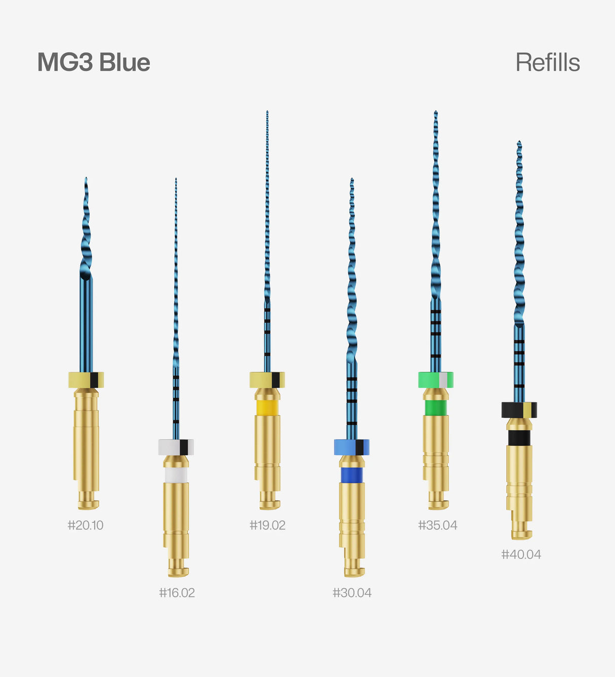 D- Perfect MG3 blue Rotary files Refill