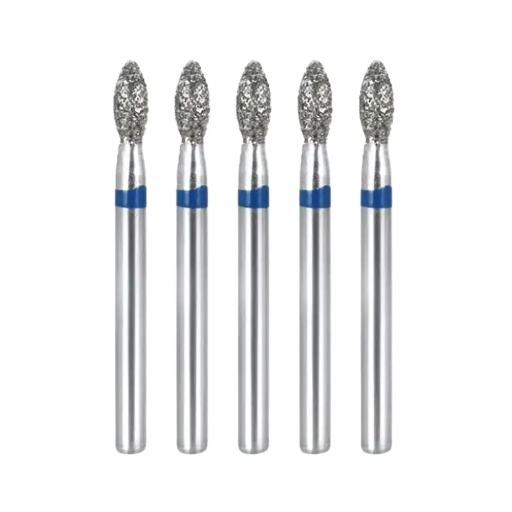 Flame Diamond Burs high speed Blue 5 pcs