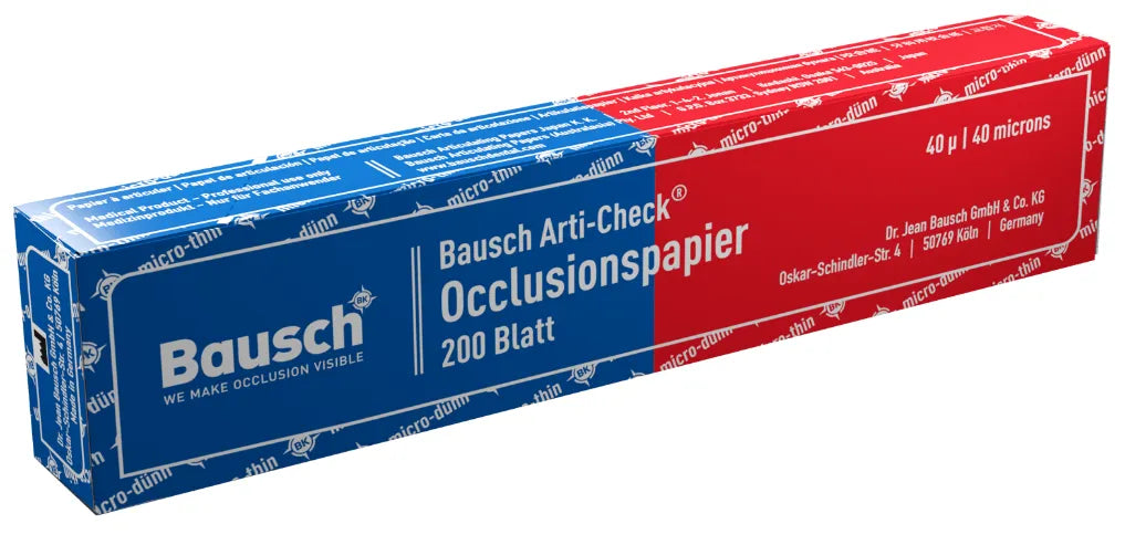 Bausch Articulating Paper 40 micron 200-Strips long