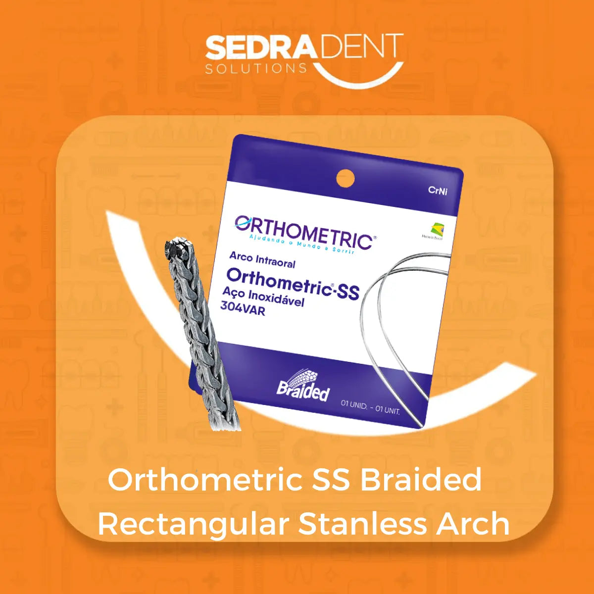 Sedra Orthometric SS – Upper Rectangular Stainless Arch Wire