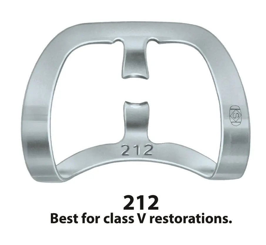KSK No. 212 wingless + No. 1 Universal canine and Premolar clamps