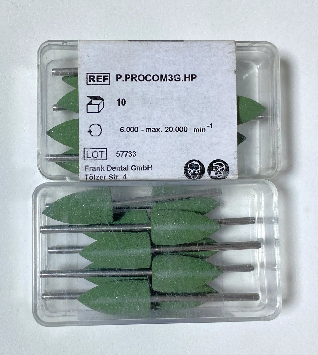 Franke Polisher for prostheses - POINTED SHAP - for Straight Hand Piece