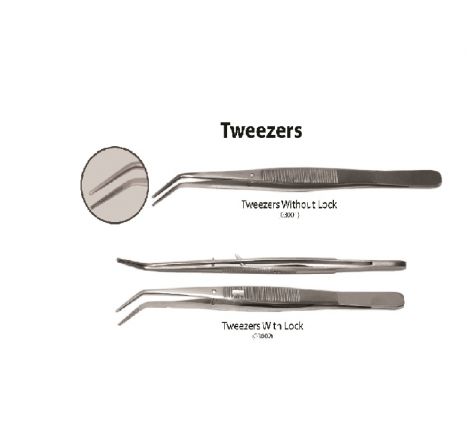 Tweezer with lock