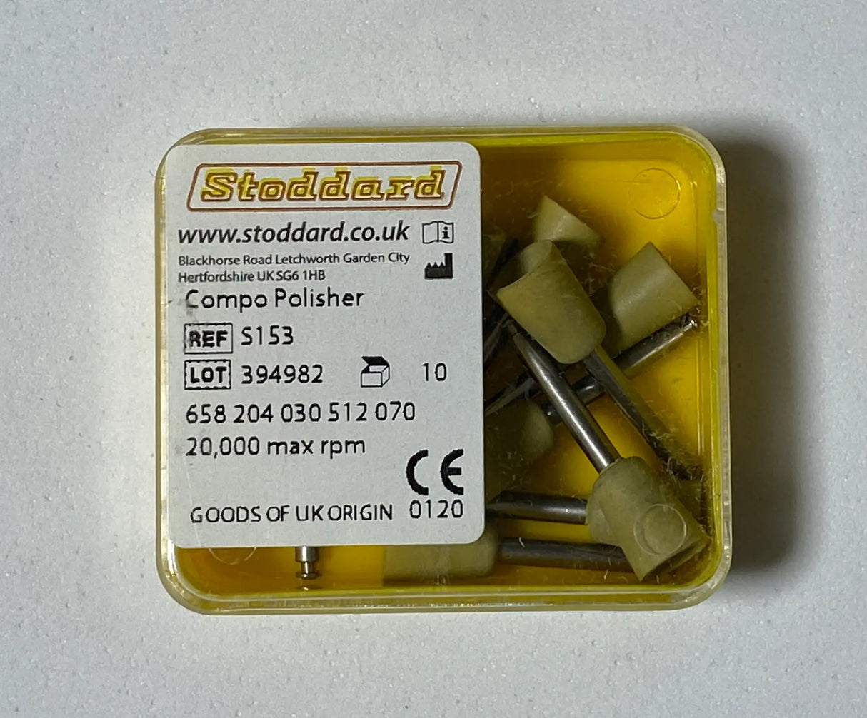 Stoddard Low Speed Polishing Cup for Acrylic - Yellow - 1 pc