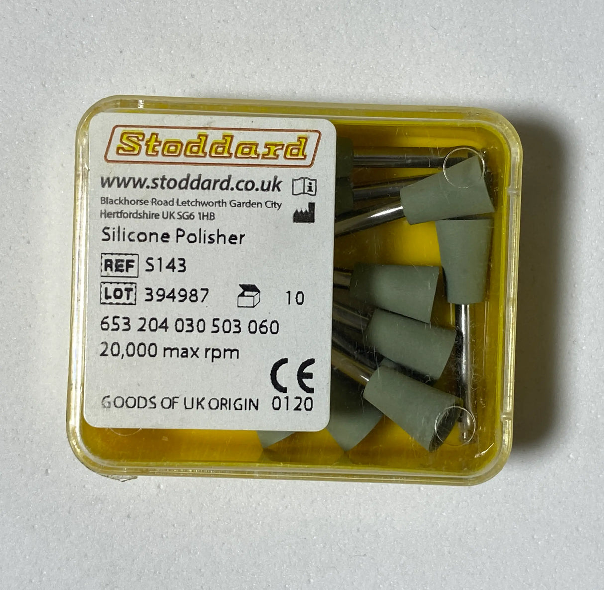 Stoddard Low Speed Polishing Cup for Acrylic – Gray - 1 pc