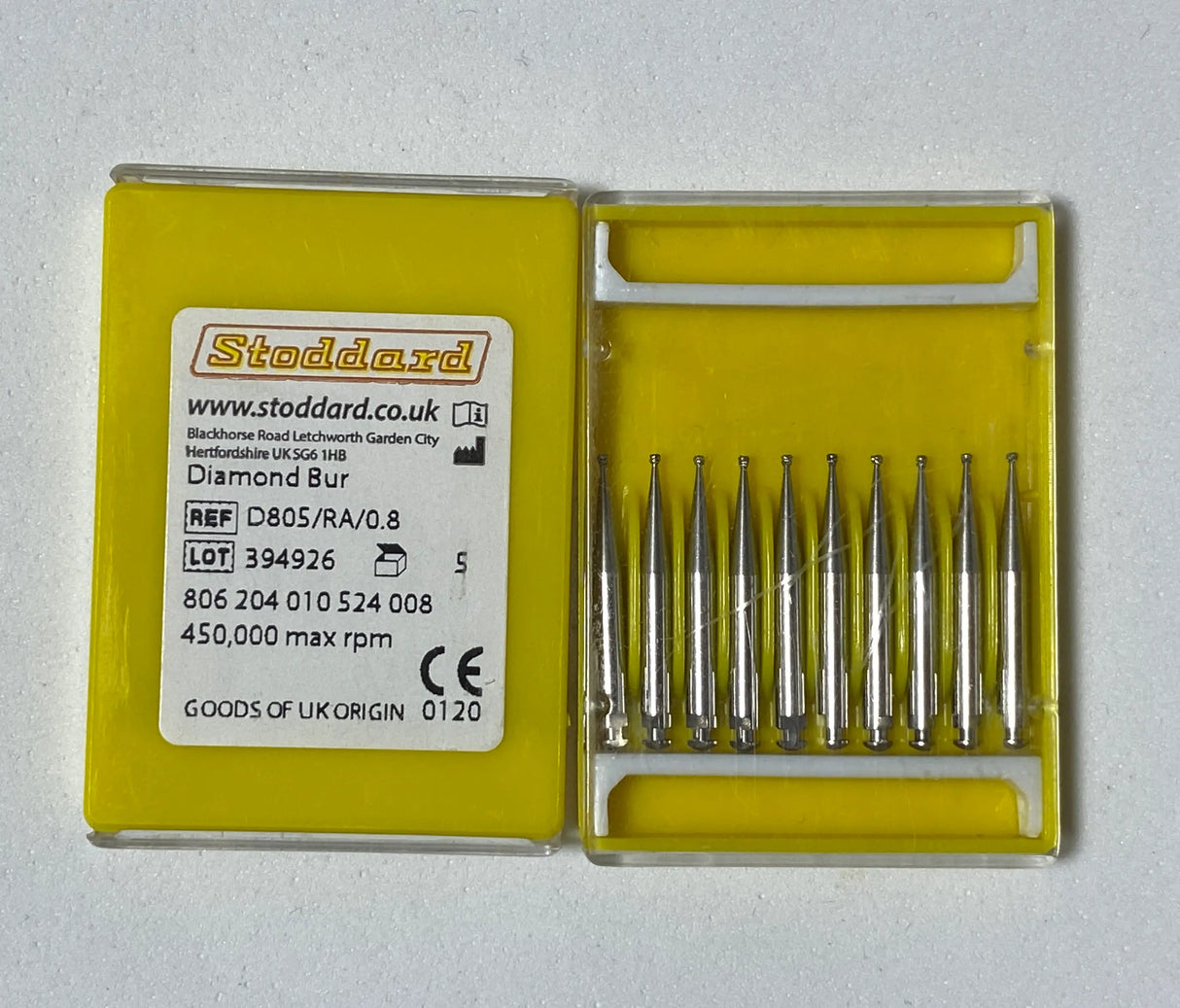 Stoddard Low Speed Diamond Inverted Stone size 0.8 - 1 pc