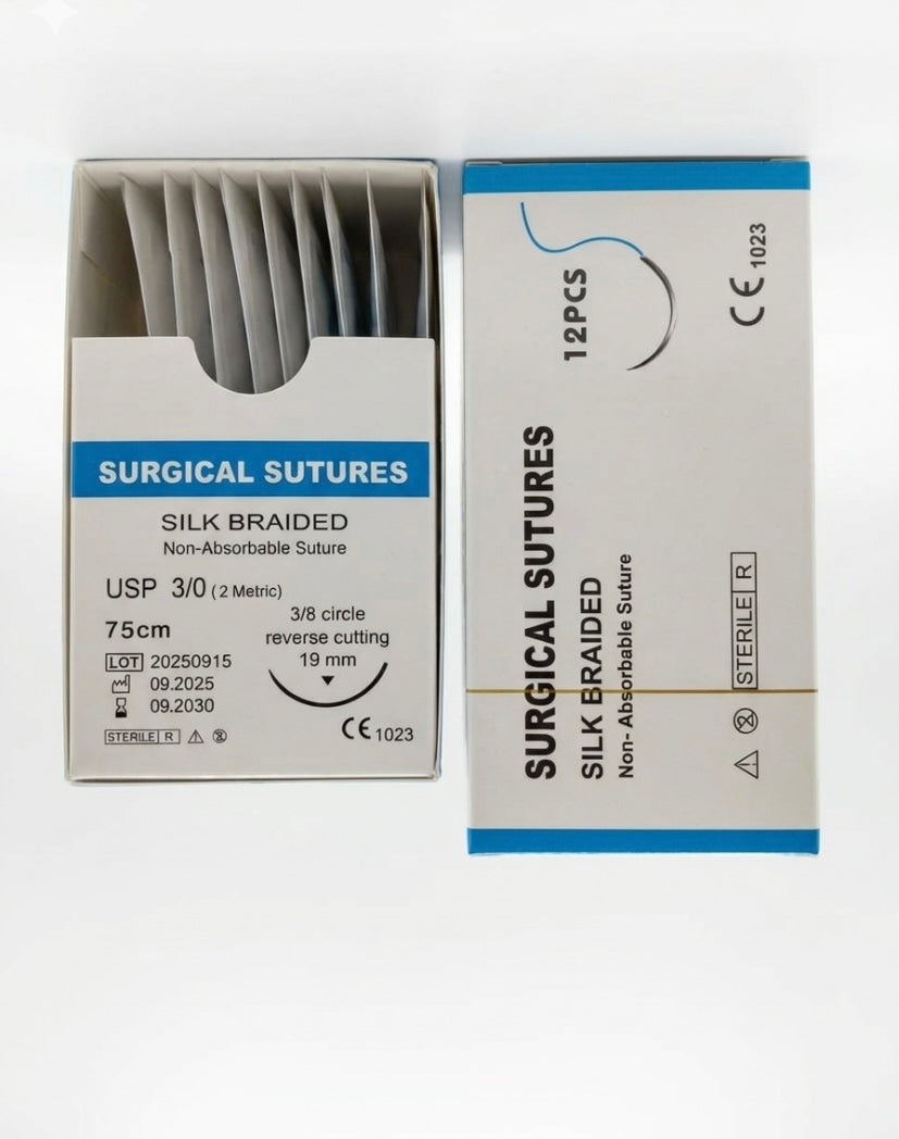 SUTURE BLACK SILK
