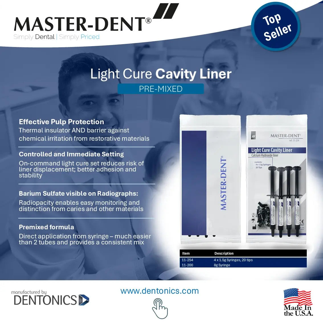 Masterdent Light Cure Cavity Liner