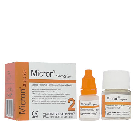 Prevest Micron II Superior Glass Ionomer Cement and Filling  15 g powder + 10ml Liquid