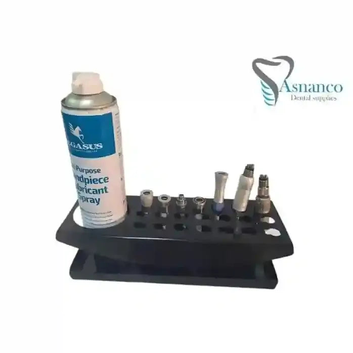 Handpiece lubricating rack