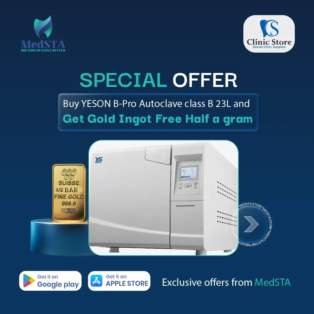 Special OFFER Buy YESON B-Pro Autoclave class B 23L and Get Gold Ingot Free