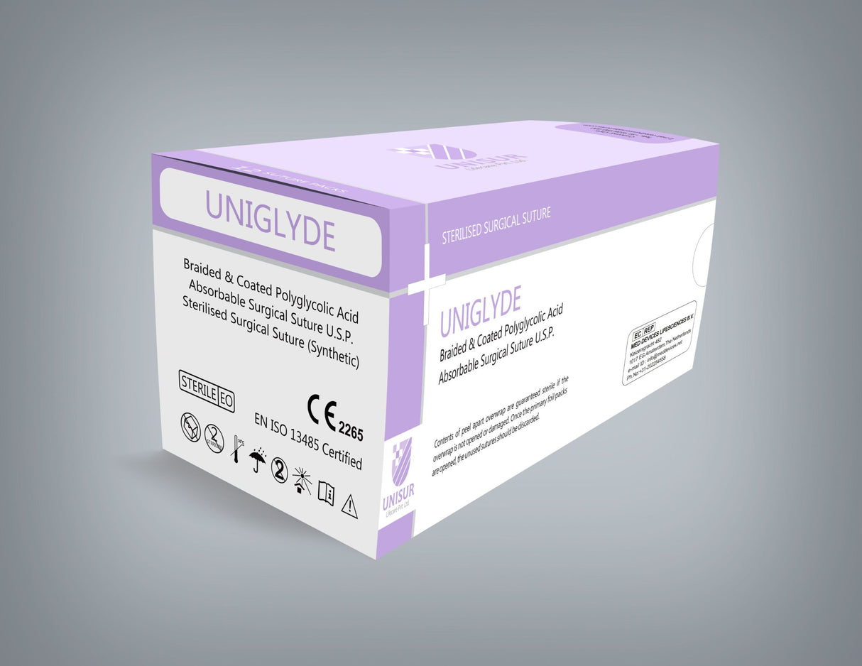 UniGlyde Polyglycolic Acid Suture Turkey 3\0