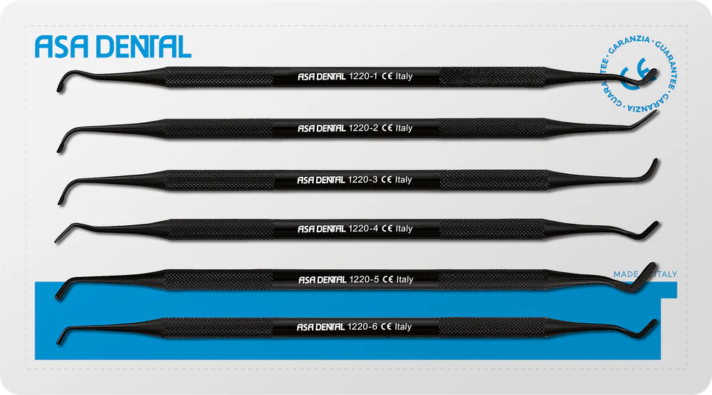 ASA dental  Felt Composite Instruments Black 6 pcs