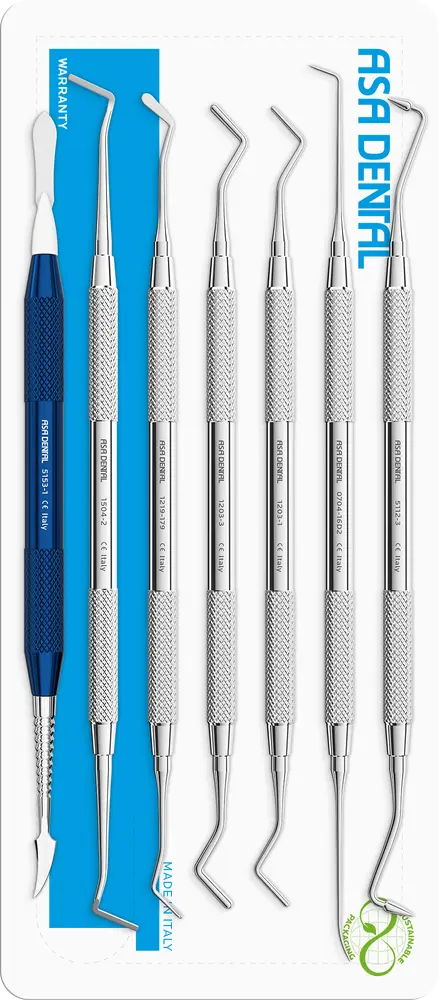 Asa dental Set of 7 composite instruments