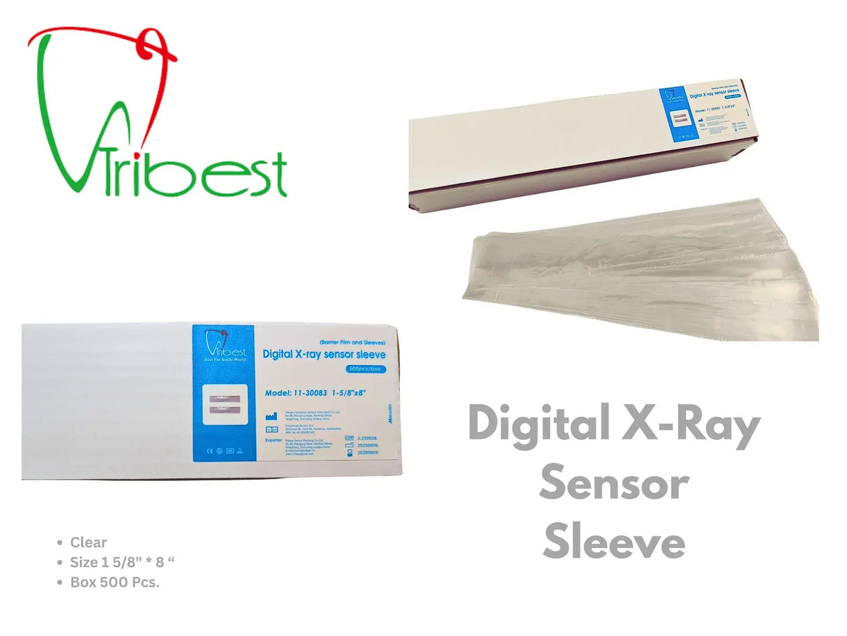 Tribest Digital X-Ray Sensor Sleeves - CLEAR - BOX/500