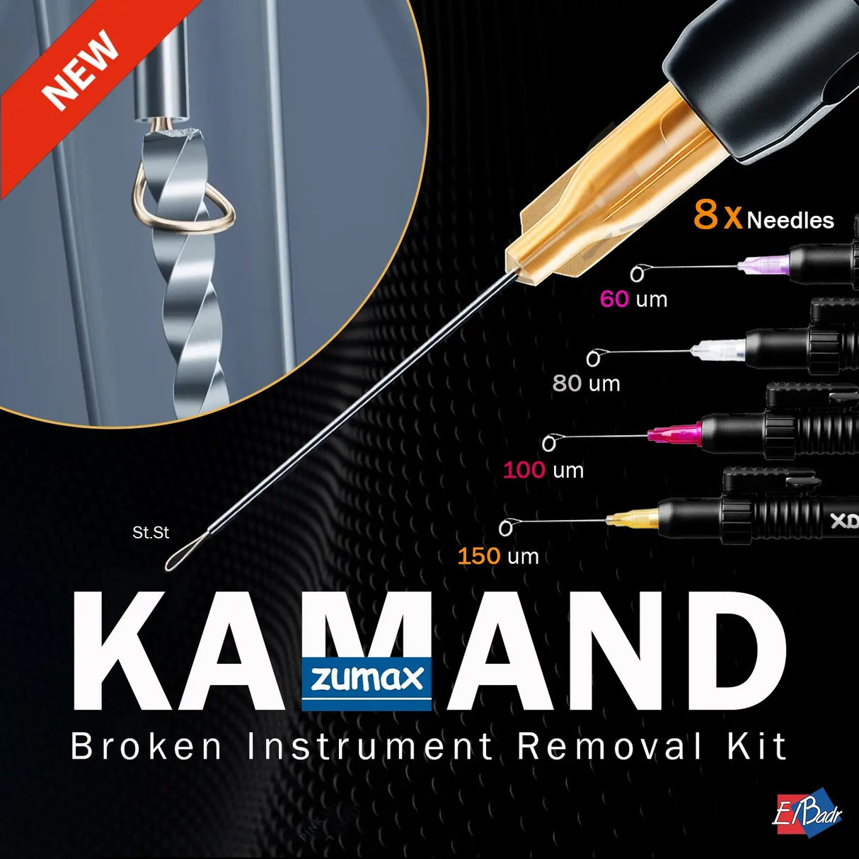 Zumax KAMAND retrival pen with 8 tips