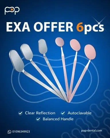POP Dental Mirrors Exa Offer 6 pcs