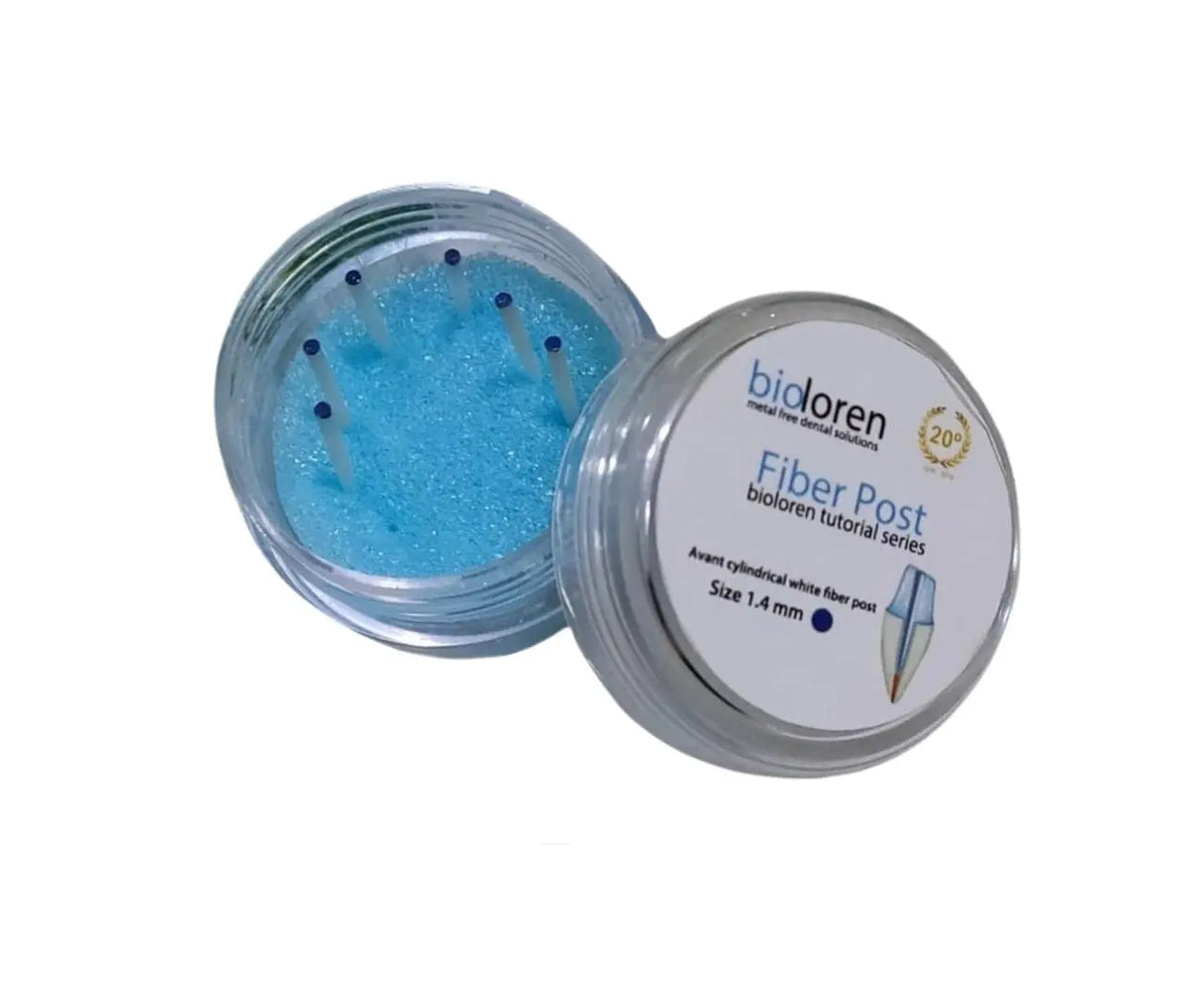 Bioloren Avant translucent fiber post 20 Posts + Drill Kit