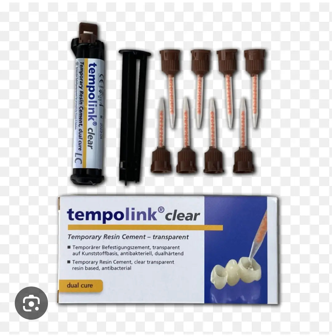 Detax Tempolink Clear Temporary cement resin based 5ml