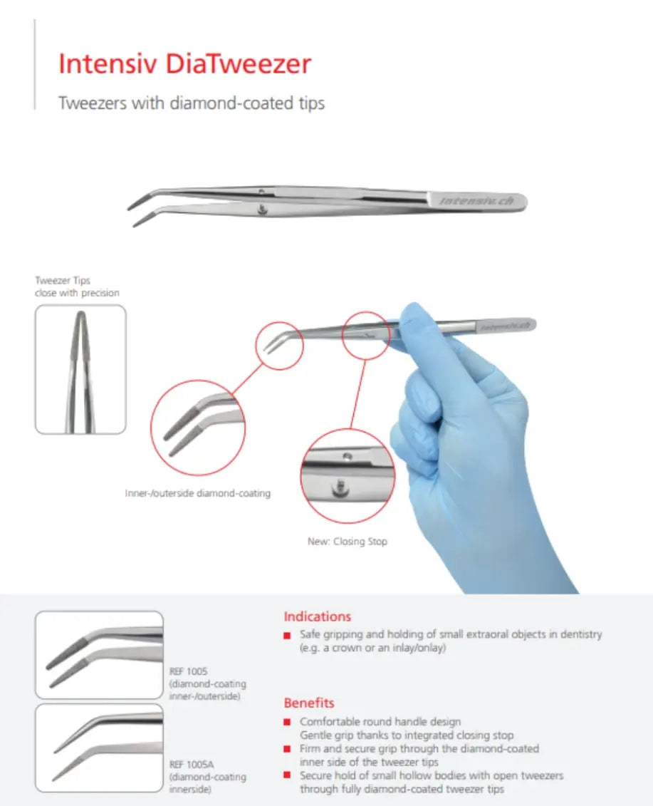Intensive Diatweezer With Diamond -Coated Tip