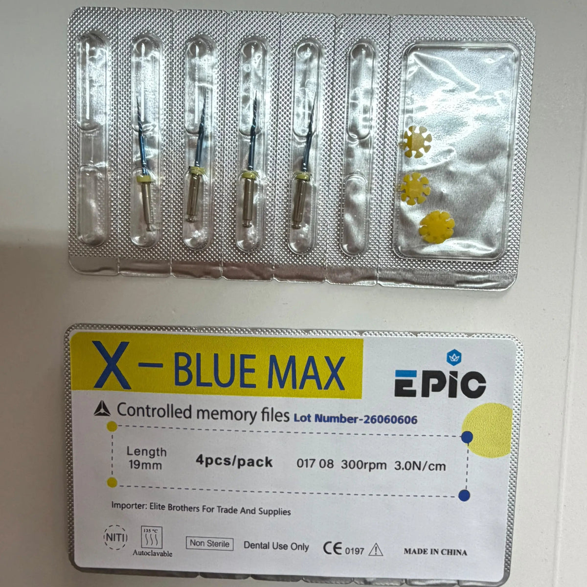 Epic X-Blue Max Orfice Opener Files 4 pcs 17/8