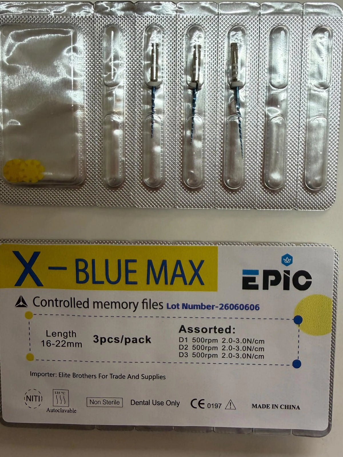 Epic X-Blue Max Retreatment Kit 3File