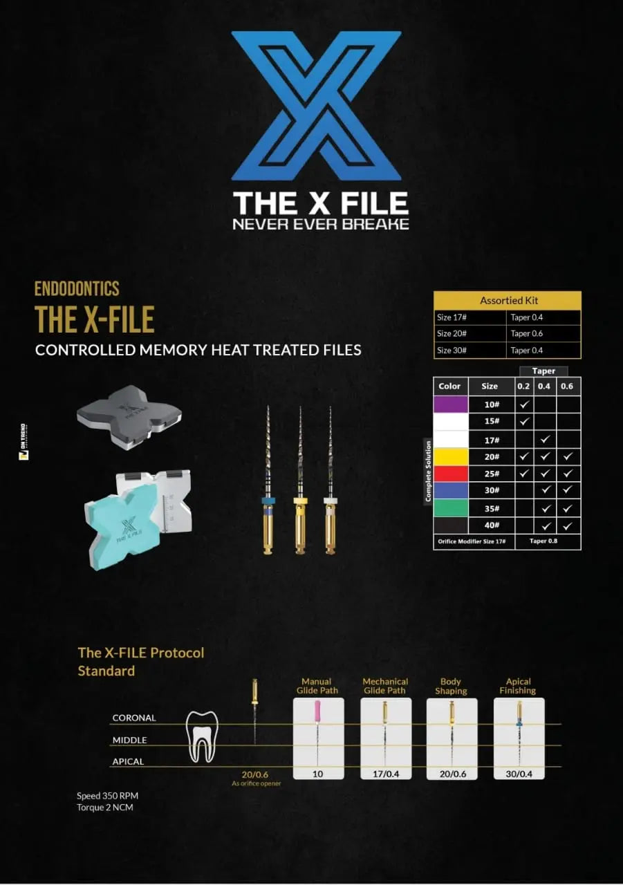 The X file rotary endodontic file