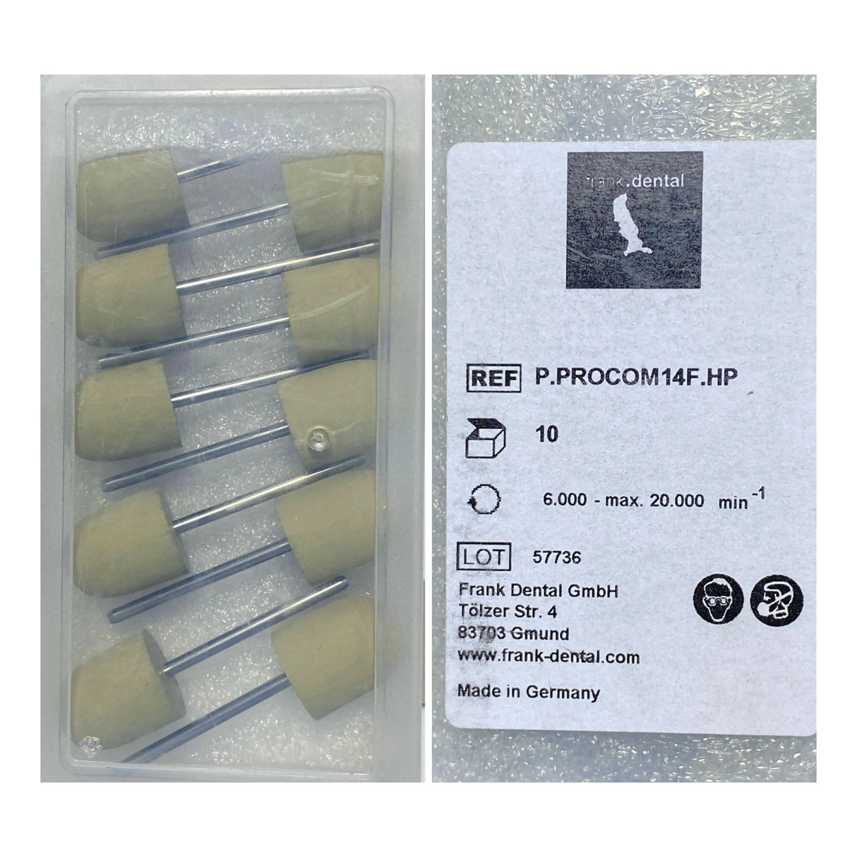 Frank Polisher for prostheses- N SHAP - for Straight Hand Piece