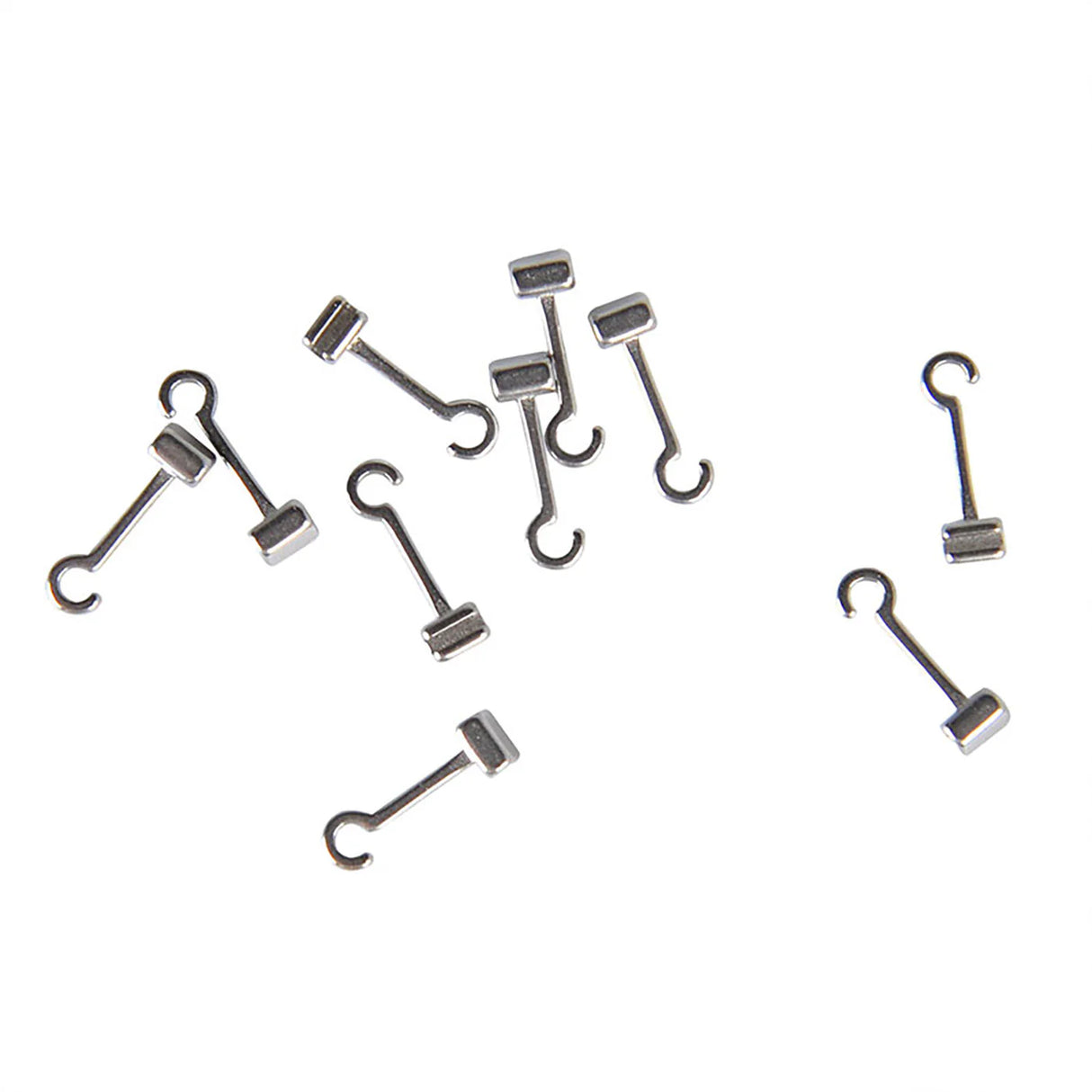 Matt Ortho Long Curved Crimpable Hooks 1 piece