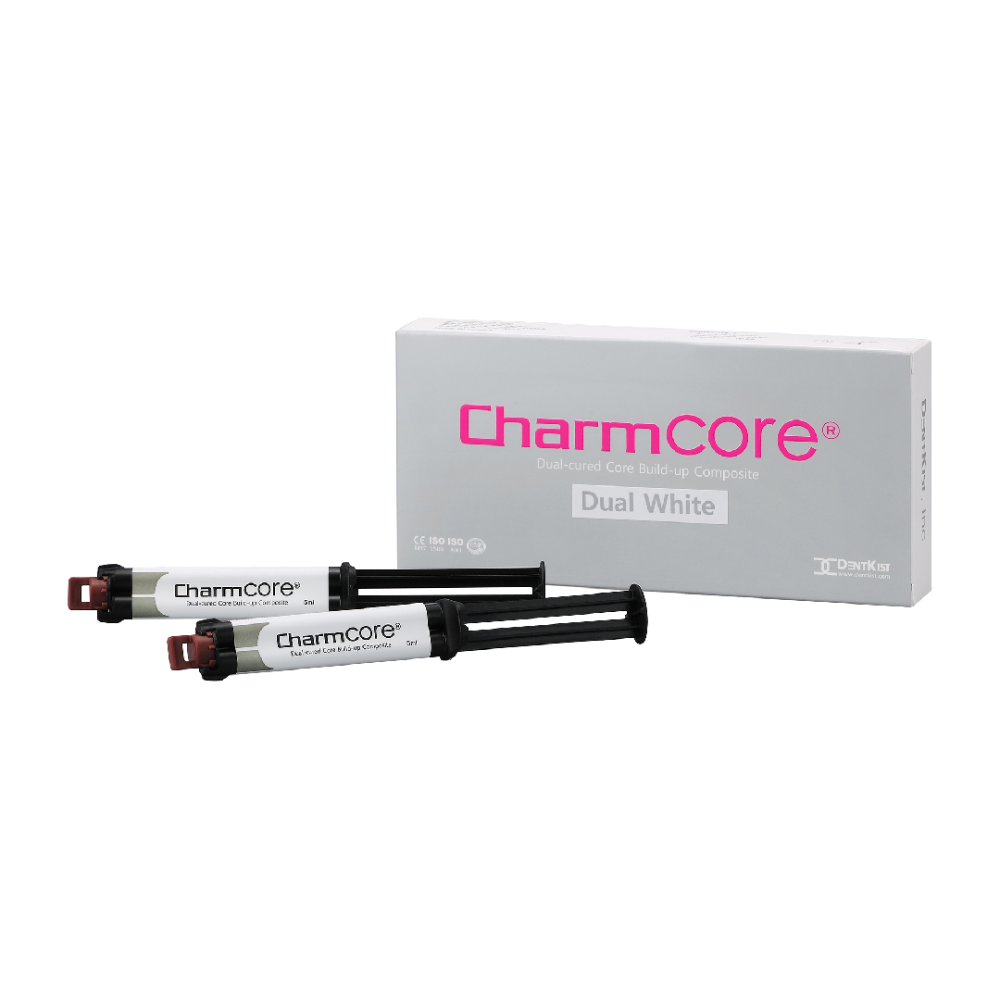 Dentkist charm core dual cure Core build up 5ml x 2 syringe