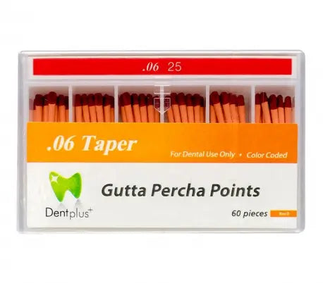 DENTPLUS Gutta Percha 25 Taper 6