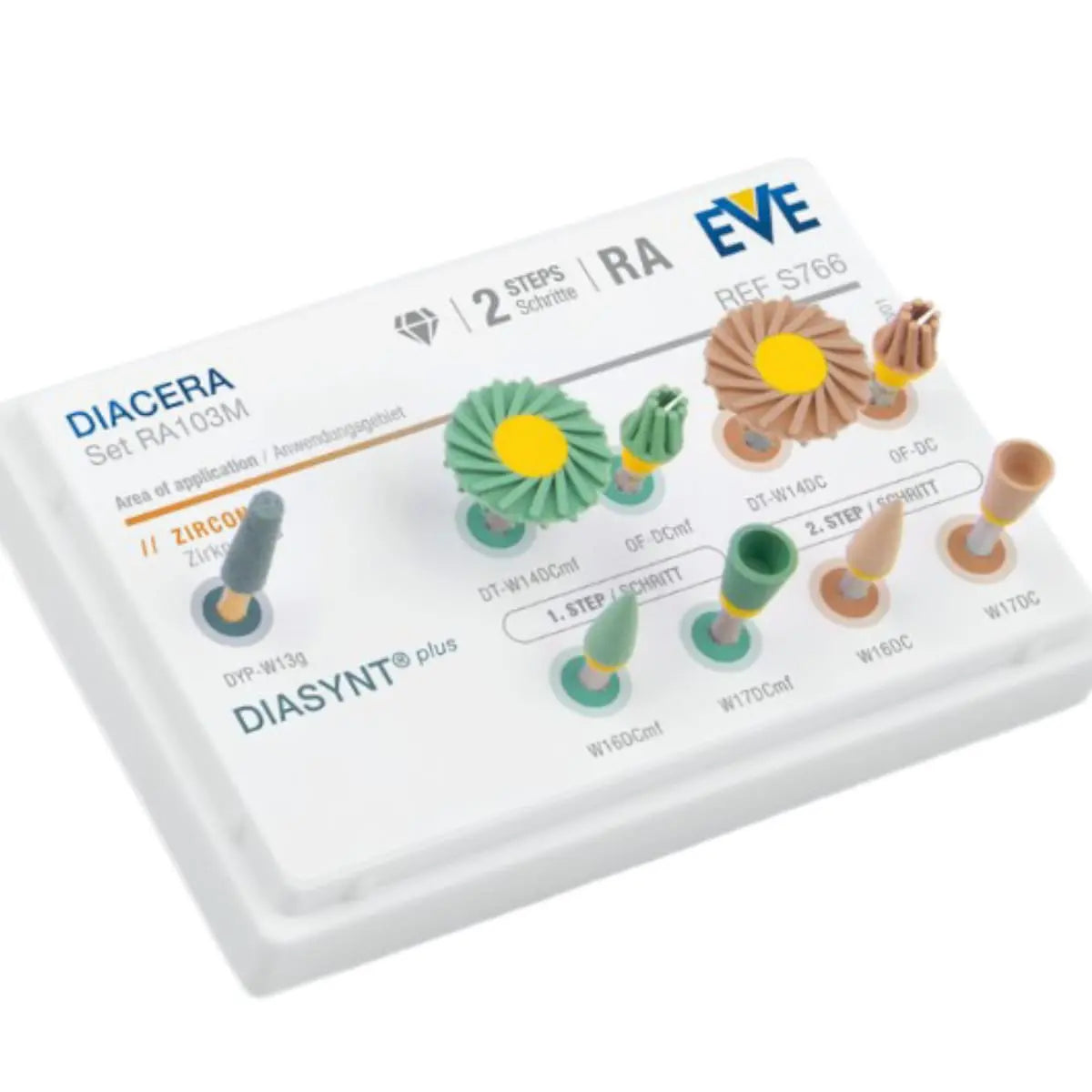 EVE DIACERA Kit RA 103M diamond-impregnated polishing system