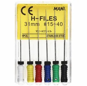 Mani H-Files 31mm assorted 15-45