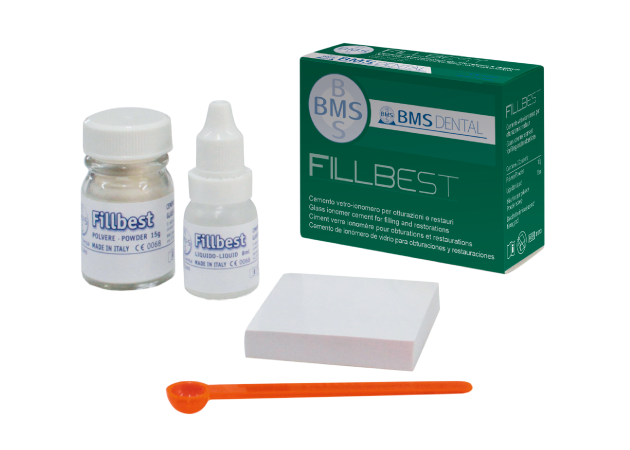 BMS Fillbest G lass Ionomer Cement 15 gr Powder + 8 ml Liquid