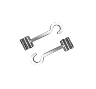 Matt Ortho Crimpable Power Arm Implant Hooks 8 mm length 1 piece