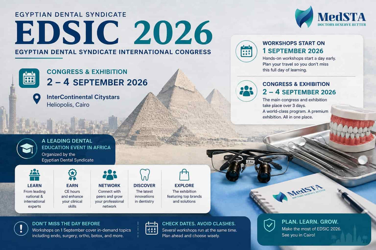 مؤتمر نقابة أطباء الأسنان 2026: دليل الورش والمواعيد