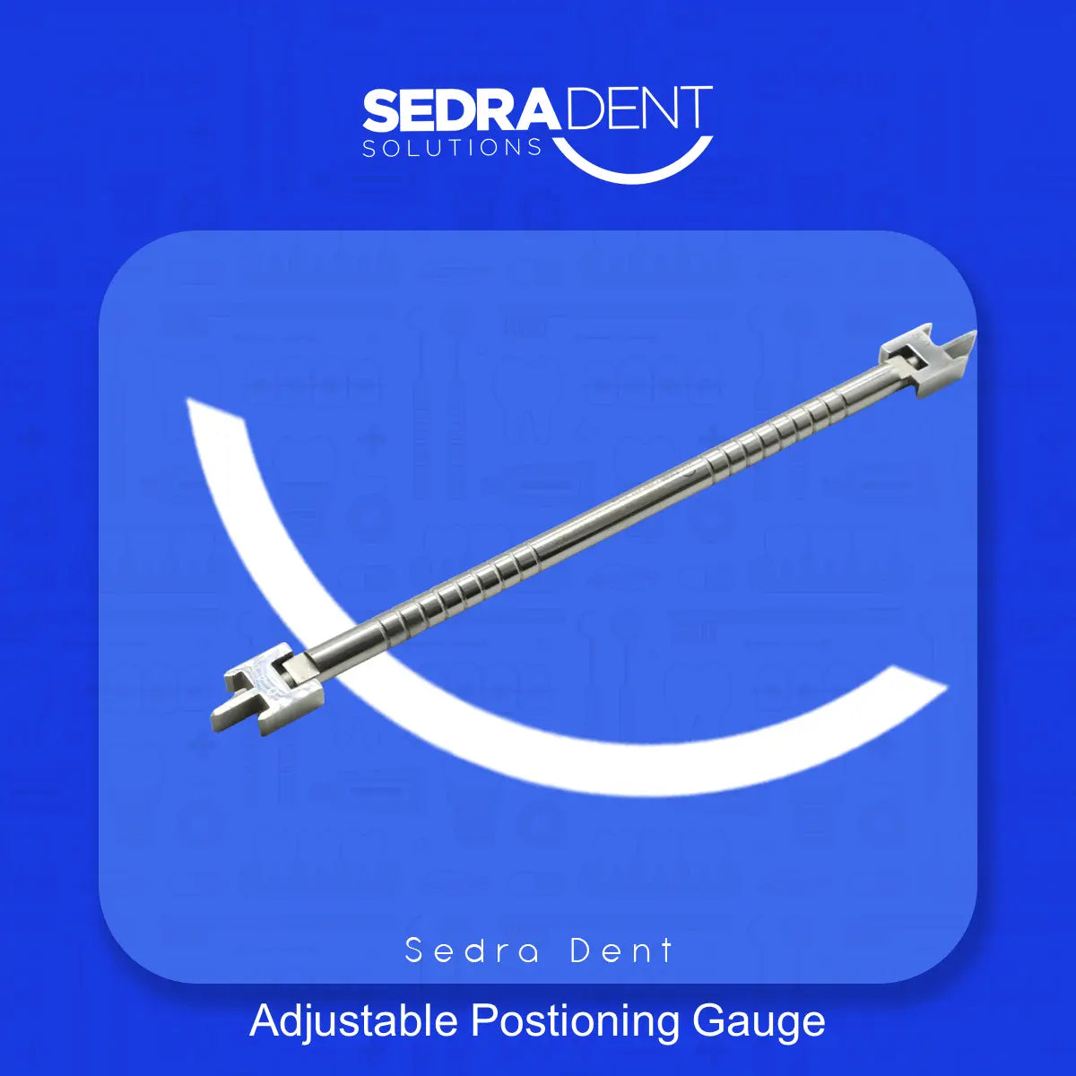 Sedra adjustable bracket positioning gauge for 0.22 slot