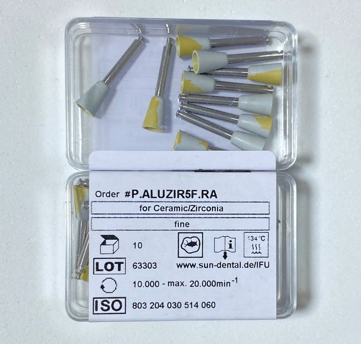 Sun dental P.ALUZIR5F.RA Polisher for zirconium & Ceramic - CUP - Fine