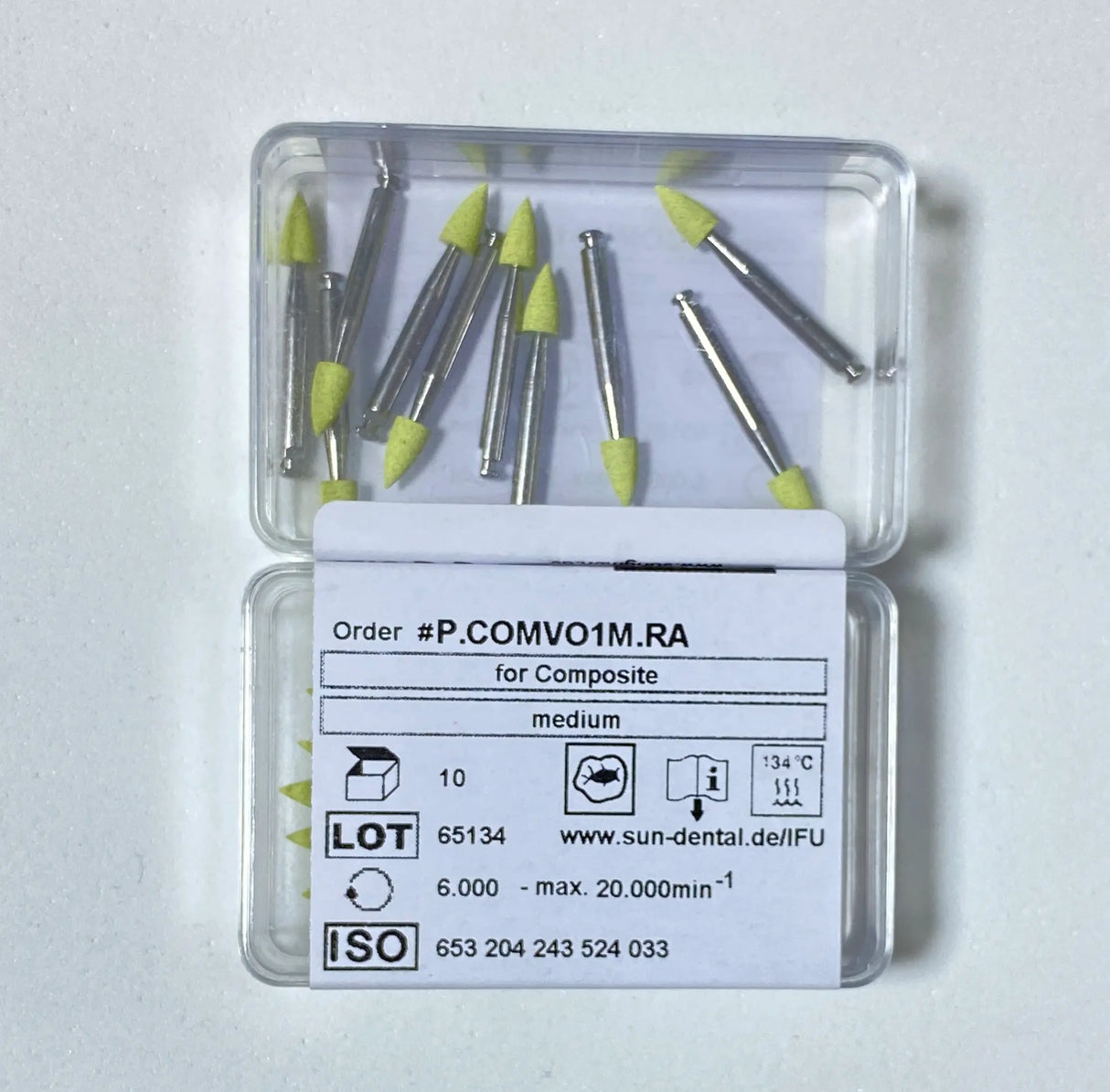 Sun Dental P.COMVO1M.RA Polisher for COMPOSITE - FLAME 1 - Fine