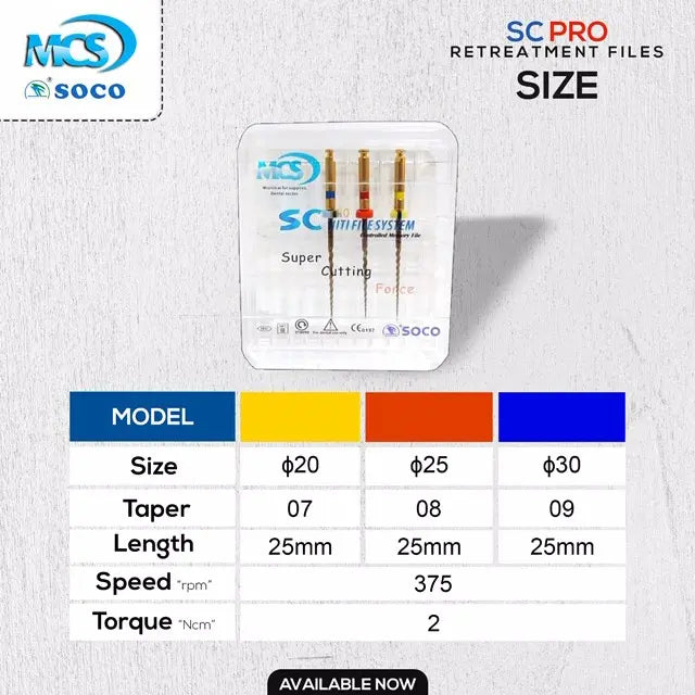 Soco Endodontic Retreatment File Kit