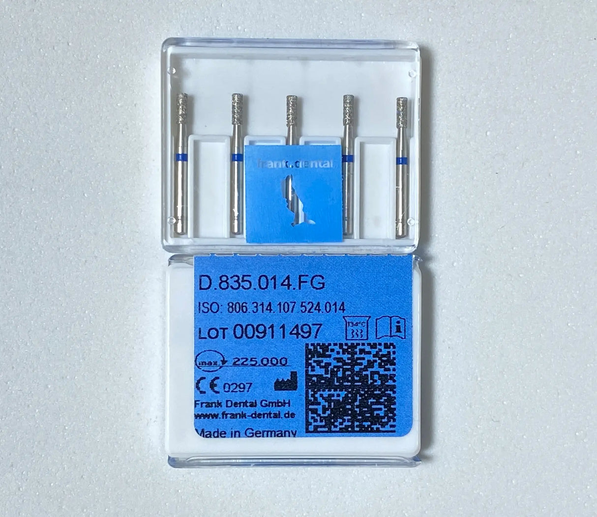 Franke Dental D.835.014.FG HIGH SPEED - Diamond  FISURE BUR -  BLUE