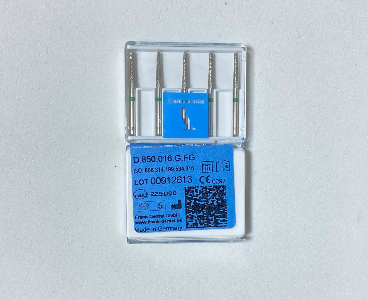 Franke Dental D.850.016.FG-HIGH SPEED-Diamond tapered round end-GREEN