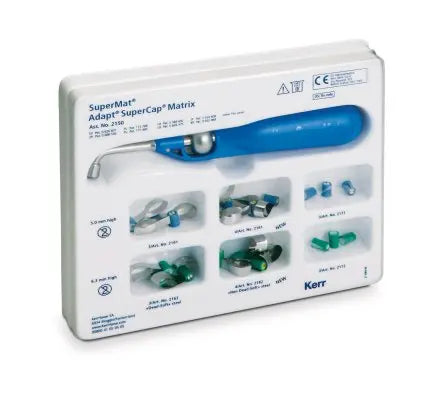 Kerr Adapt SuperMat SuperCap matrices in steel Universal Matrix Tensioning System Assorted kit