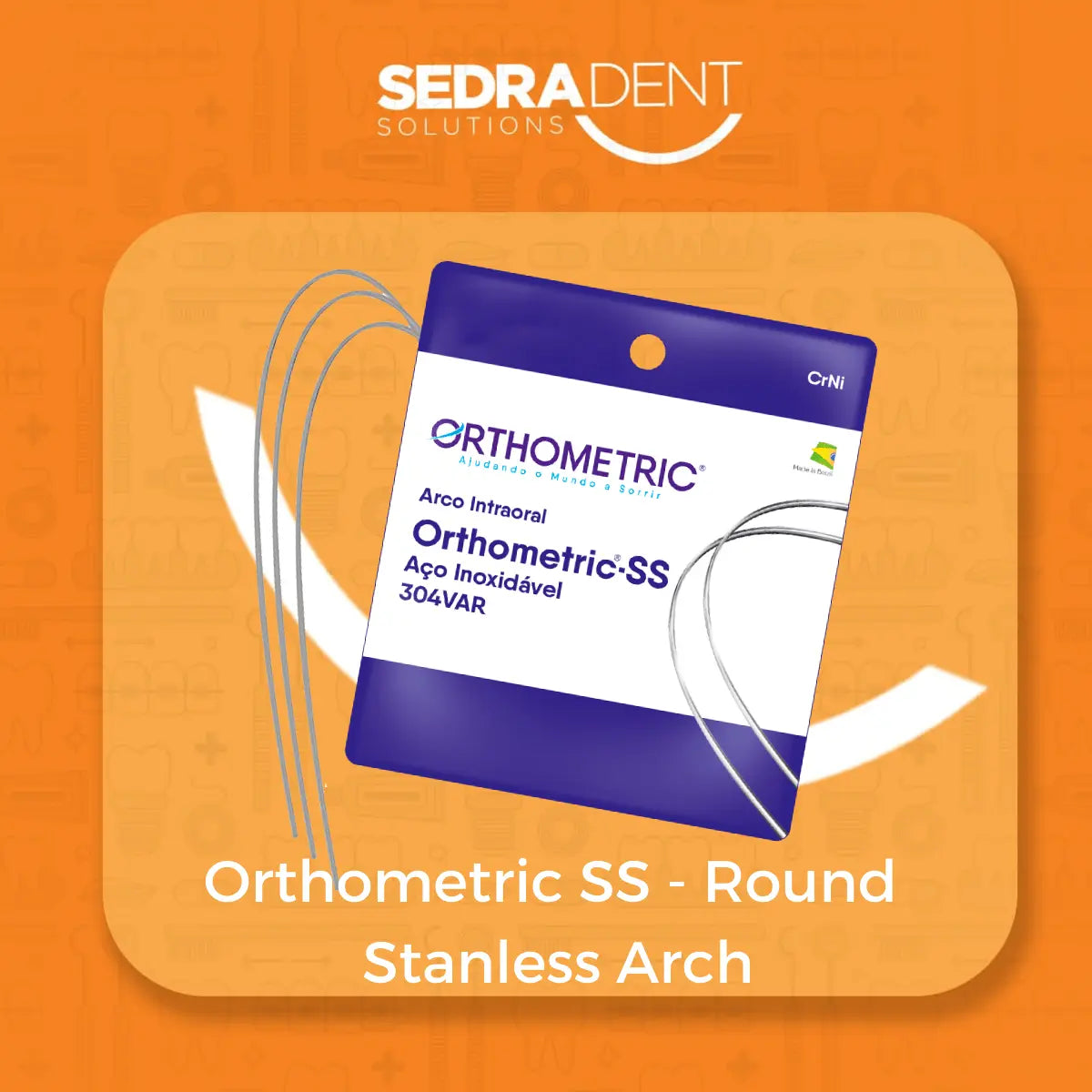 Sedra Orthometric SS – Upper Round Stainless Arch Wire