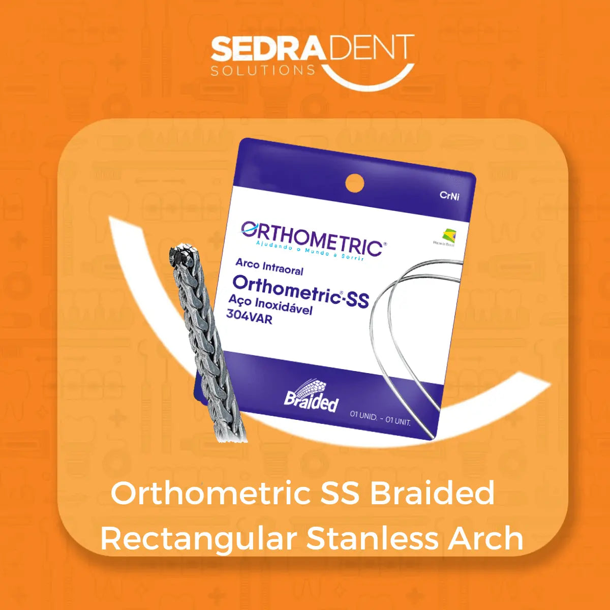 Sedra Orthometric SS –  Lower Rectangular Round Stainless Arch Wire