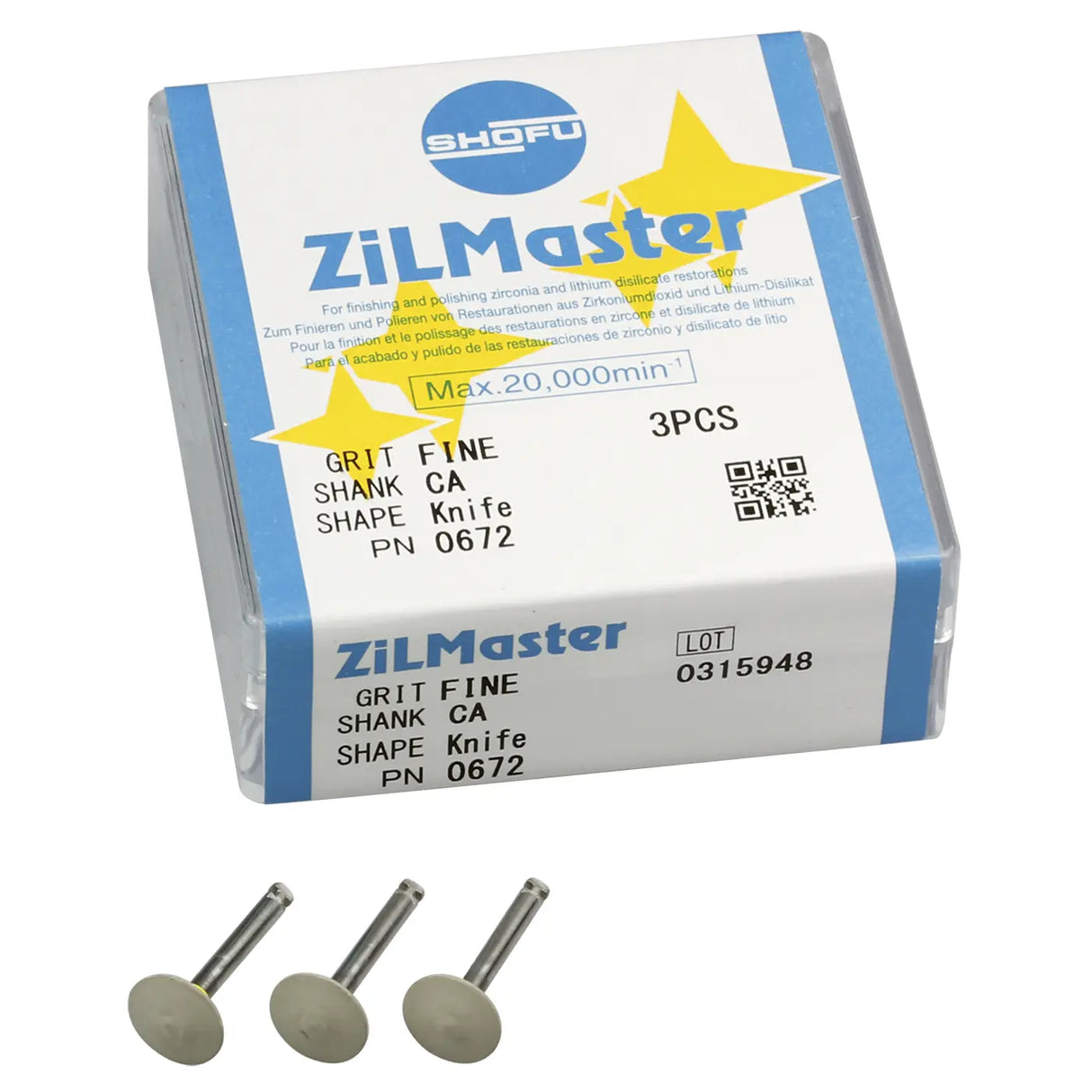 Shofu ZiLMaster CA Assortment 3 Pcs